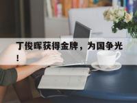 爱游戏平台官方官网-丁俊晖获得金牌，为国争光！后缀